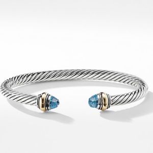 David Yurman Classic Bracelet with Blue Topaz